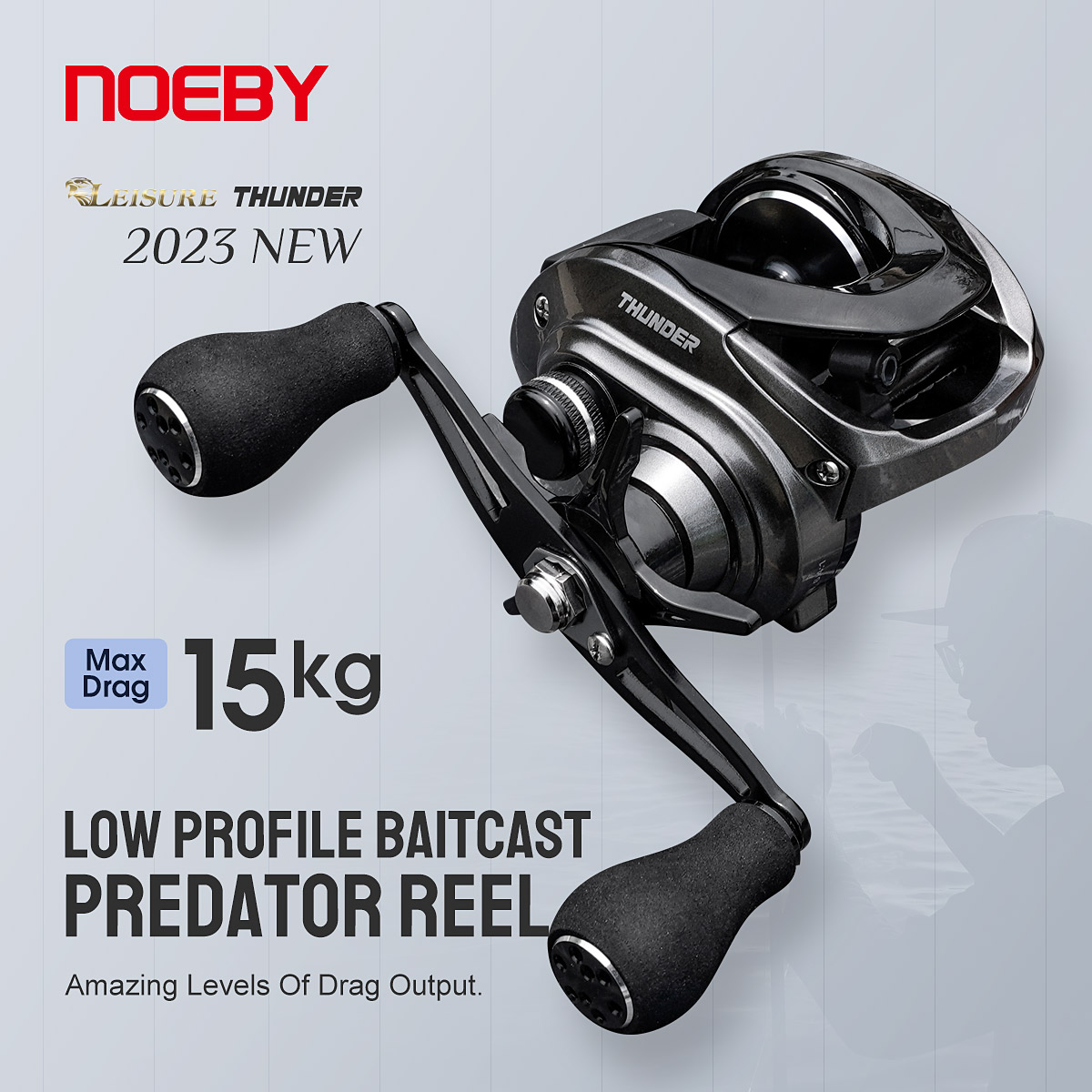 Abu Garcia Reel Max - Noeby-Baitcasting Reel, 15kg Max Drag, Sistema