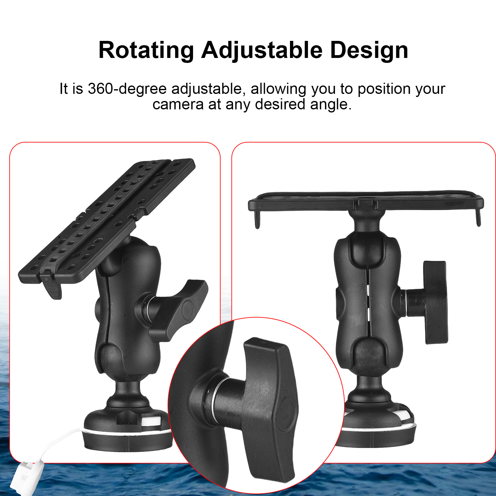 Suporte para localizador de pe - Fishing Kayak Fish Finder Mount avaliação e preço